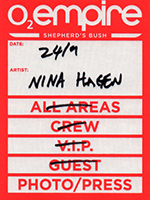 Nina Hagen - The O2 Shepherds Bush, London 24.9.16